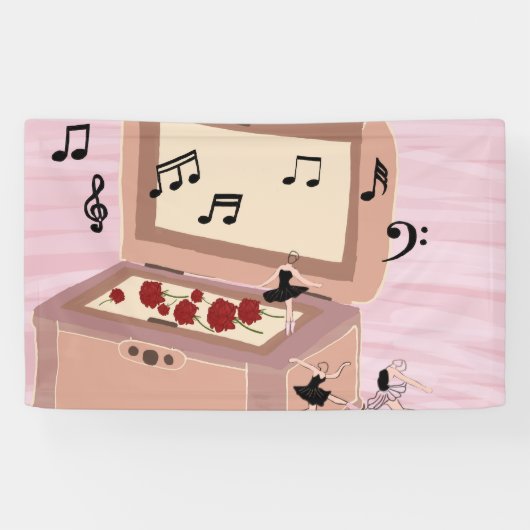 Ballerina Symphony in a Box - Ballerina Art Banner (Horizontal)