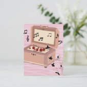 Ballerina Symphony in a Box - Ballerina Art Einladungspostkarte (Stehend Vorderseite)