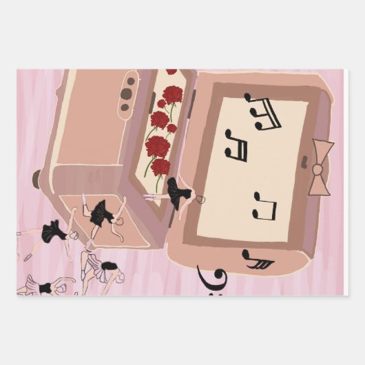Ballerina Symphony in a Box - Ballerina Art Geschenkpapier Set (Vorderseite 2)