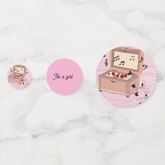 Ballerina Symphony in a Box - Ballerina Art Konfetti (Rückseiten)