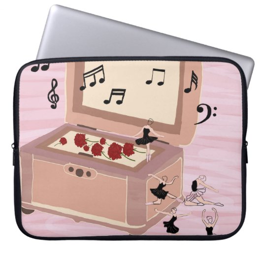 Ballerina Symphony in a Box - Ballerina Art Laptopschutzhülle (Vorderseite)