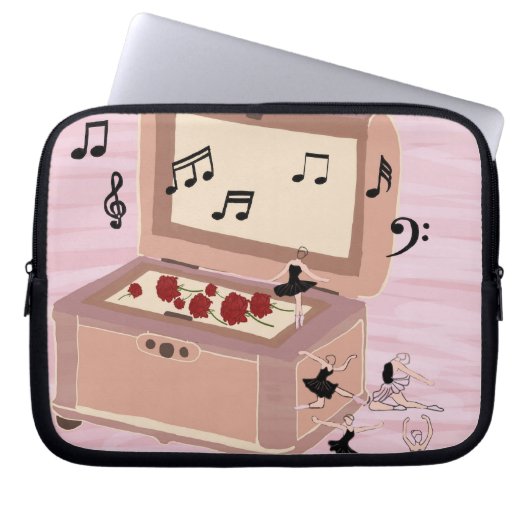 Ballerina Symphony in a Box - Ballerina Art Laptopschutzhülle (Vorderseite)
