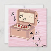 Ballerina Symphony in a Box - Ballerina Art Magneteinladung (Vorderseite)
