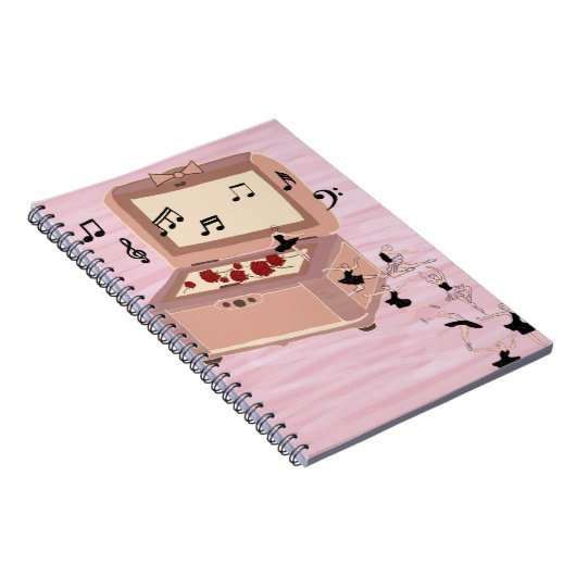 Ballerina Symphony in a Box - Ballerina Art Notizblock (Rechte Seite)