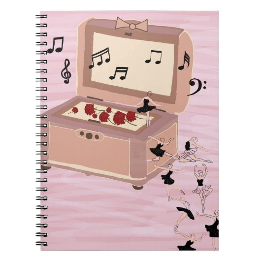 Ballerina Symphony in a Box - Ballerina Art Notizblock (Vorderseite)