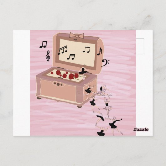 Ballerina Symphony in a Box - Ballerina Art Postkarte (Rückseite)