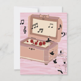 Ballerina Symphony in a Box - Ballerina Art Postkarte