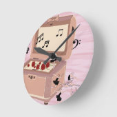 Ballerina Symphony in a Box - Ballerina Art Runde Wanduhr (Winkel)