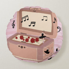 Ballerina Symphony in a Box - Ballerina Art Rundes Kissen
