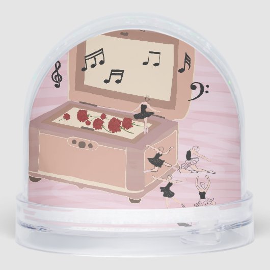 Ballerina Symphony in a Box - Ballerina Art Schneekugeln (Rückseite)