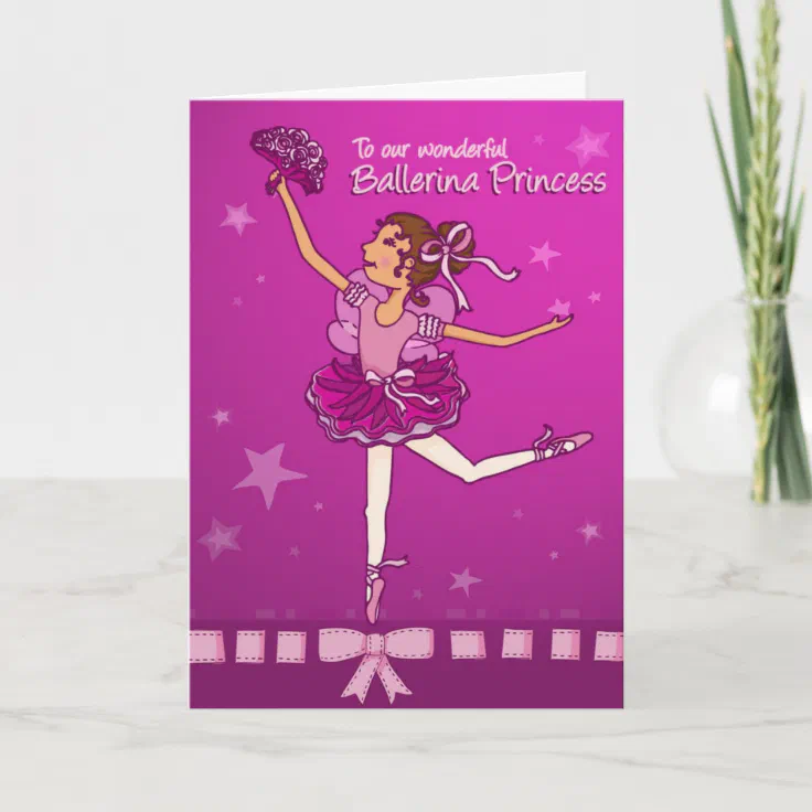 Wee Blue Coo Geburtstagskarte „Ballerina“ – 17,5 X 12,5 Cm, 280 G/m² Karton, Mit Umschlag