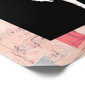 Ballerina Tancing Poster (Ecke)