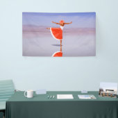 Ballerina Tanz am Strand Banner (Messeveranstaltung)
