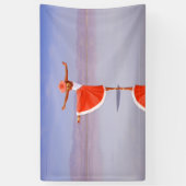 Ballerina Tanz am Strand Banner (Vertikal)