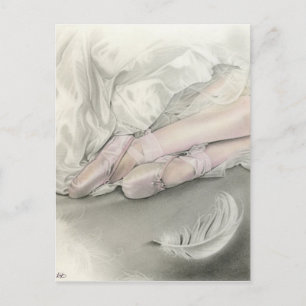 Ballerina-Tanz der Schweizer Postkarte