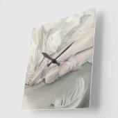 Ballerina-Tanz der Swan-Uhr Quadratische Wanduhr (Winkel)
