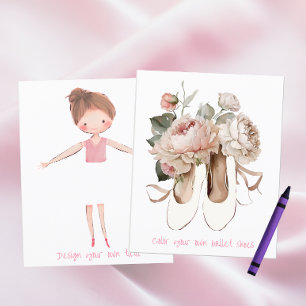 Ballerina Tanz Geburtstagsparty Farbaktivität