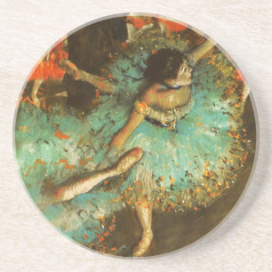 Ballerina Tanz Grüne Tänzerin Edger Degas Malerei Sandstein Untersetzer