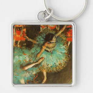 Ballerina Tanz Grüne Tänzerin Edger Degas Malerei Schlüsselanhänger
