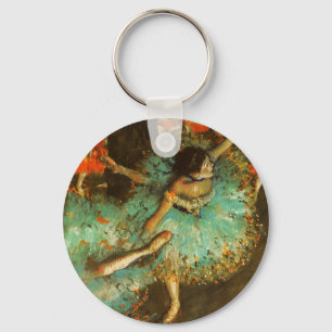 Ballerina Tanz Grüne Tänzerin Edger Degas Malerei Schlüsselanhänger