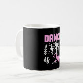 Ballerina Tanz ist das Leben Kaffeetasse (Vorderseite Links)