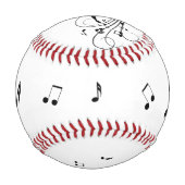 Ballerina Tanz mit mir Musiknote Baseball (Rückseite)