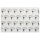 Ballerina Tanz mit Musiknote Stoff (Fat Quarter (45,7 x 55,9 cm))