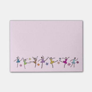 Ballerina-Tanz Posten-it® Anmerkungen Post-it Klebezettel