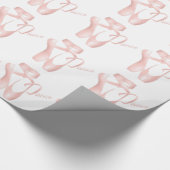 Ballerina Tanz Schuhe Pink GW Geschenkpapier (Ecke)