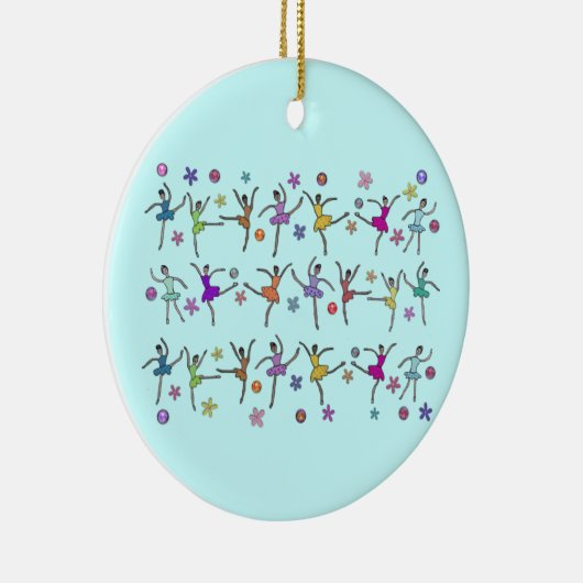 Ballerina-Tanz-Verzierung Keramikornament (Rechts)