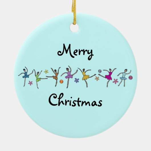 Ballerina-Tanz-Verzierung Keramikornament (Hinten)