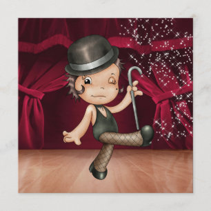 Ballerina - Tanzaufführung / Cabaret-Party - S Einladung
