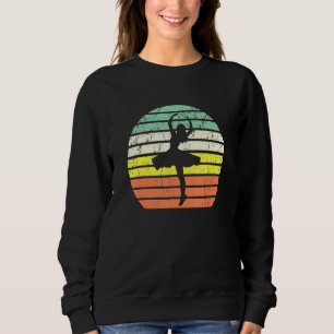 Ballerina Tanzballett Vintage Position S Sweatshirt