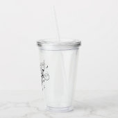 Ballerina Tanzen mit Musik Acryltrinkbecher (Links)