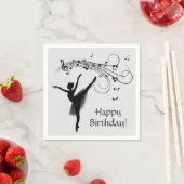 Ballerina Tanzen mit Musik Serviette (Beispiel)