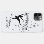 Ballerina Tanzen mit Musiknoten Case-Mate iPhone Hülle (Rückseite (Horizontal))