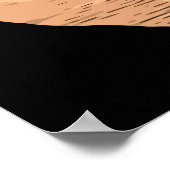 Ballerina Tanzen Sunset Abstrakte Silhouette Poster (Ecke)