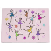 Ballerina-Tänzer-Geschenk-Taschen Große Geschenktüte (Vorderseite)