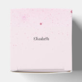 Ballerina Tänzer Rosa Glitzer Herz Streamer Geschenkschachtel (Oben)