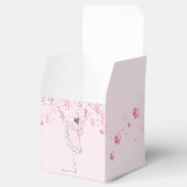 Ballerina Tänzer Rosa Glitzer Herz Streamer Geschenkschachtel (Geöffnet)