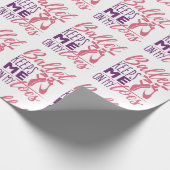 Ballerina-Tänzerin Behalte mich auf meinen Zehen Geschenkpapier (Ecke)