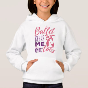 Ballerina-Tänzerin Behalte mich auf meinen Zehen Hoodie