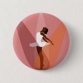 Ballerina-Tänzerin Button (Vorderseite)