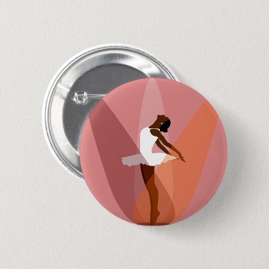 Ballerina-Tänzerin Button (Vorne & Hinten)