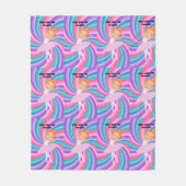 Ballerina-Tänzerin Fleecedecke (Vorderseite)