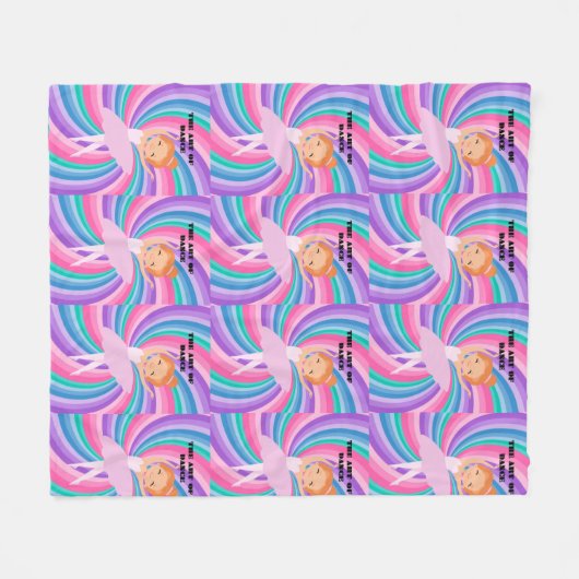 Ballerina-Tänzerin Fleecedecke (Vorderseite (Horizontal))