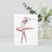Ballerina , Tänzerin , Postkarte für Tanz (Stehend Vorderseite)