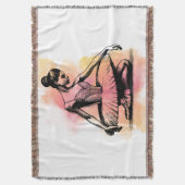 Ballerina tanzt in Farbe  Decke (Vorderseite Vertikal)