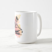 Ballerina tanzt in Farbe Kaffeetasse (VorderseiteRechts)