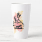 Ballerina tanzt in Farbe  Milchtasse (Vorderseite)